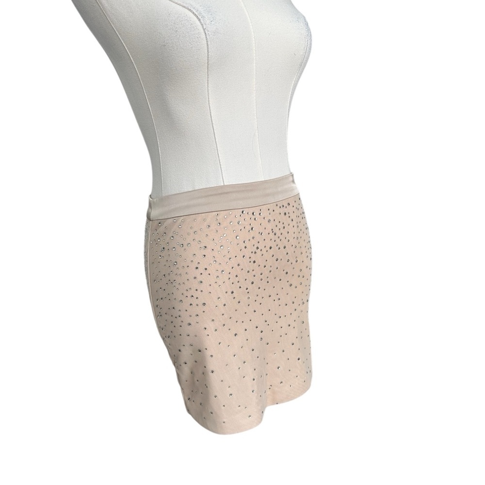GENERATION LOVE Nina Crystal Mini Skirt in Bare Nude Women Size XS $225 MSRP NEW - Picture 12 of 15